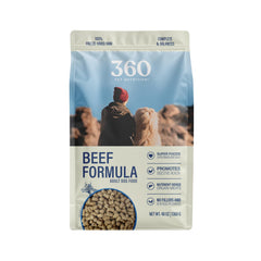 360 Pet Nutrition res deshidratado con hígado y órganos para nutrición equilibrada.