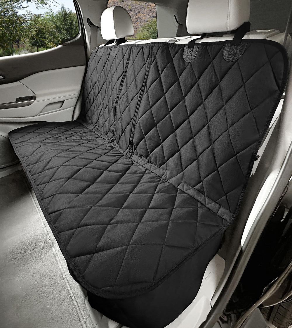4Knines funda asiento trasero perro: protección impermeable para viajes seguros.