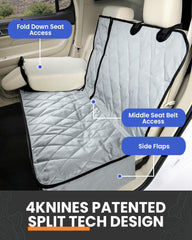 4Knines cubre asiento trasero antideslizante mantiene el interior estable.
