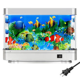 7CDXD pecera falsa con peces en movimiento para dormitorio y oficina.