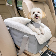 Asiento central para perros pequeños de A 4 Pet, seguro y cómodo en el coche.