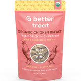 A Better Treat: trozos de pechuga de pollo orgánica para entrenamiento de alta recompensa.