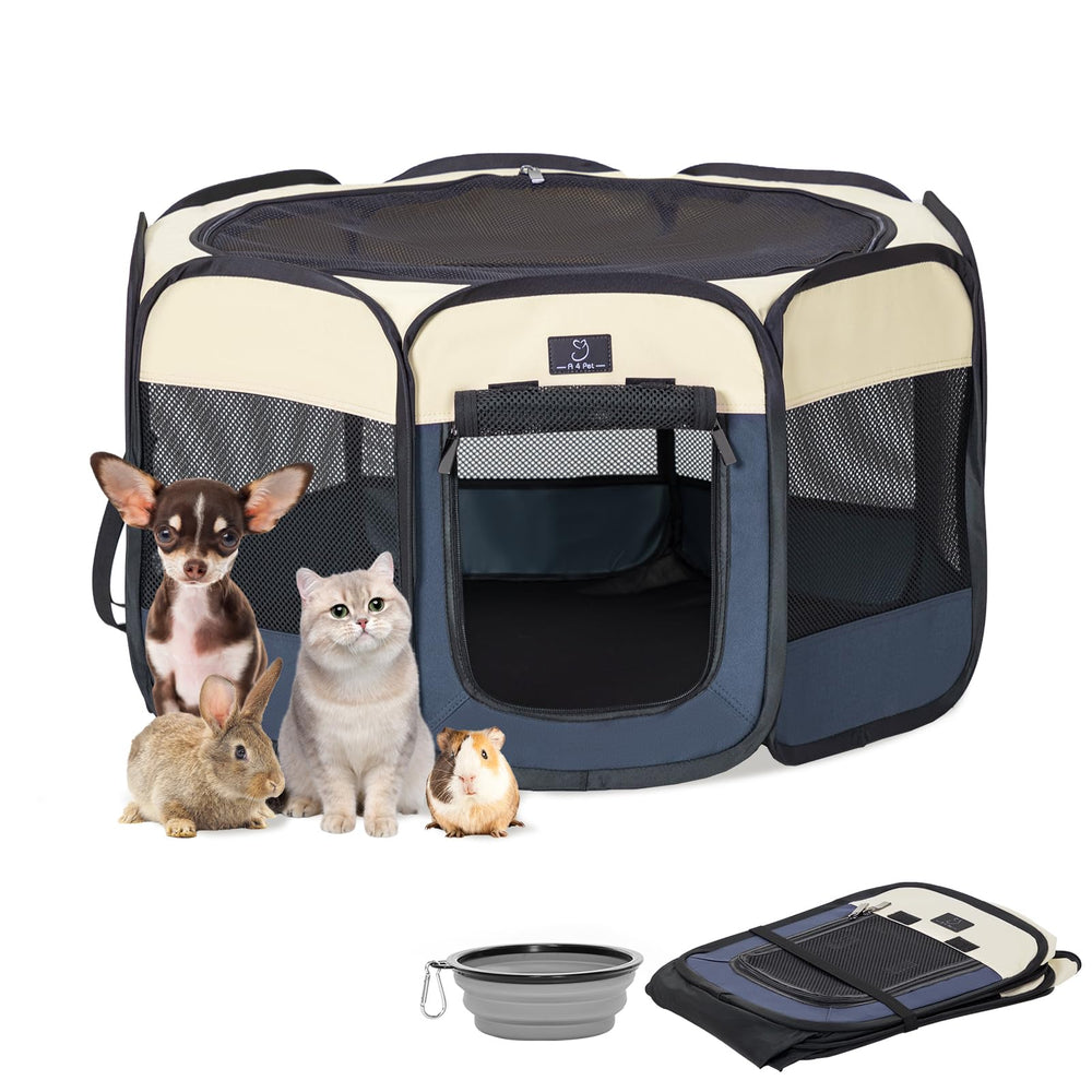 Jaula de juego A4 Pet vista frontal, ideal para perros pequeños