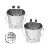 AASPIRE PETS balde acero inoxidable 6 qt para agua o alimento diario.