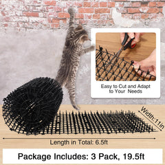 Almohadilla Abbylike repelente para gatos con puntas, apta para interiores.