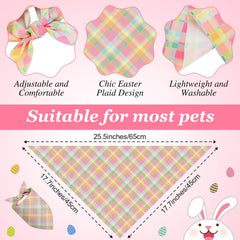 Bandanas de colores pastel Abbylike en amarillo, verde, rosa, azul y lila.