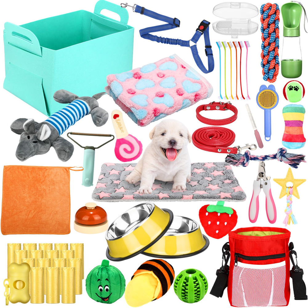 Abbylike kit inicio cachorros: juguetes masticables para entretenimiento seguro.