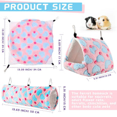 Abbylike tunel chinchilla 50x15 cm, escondite seguro para jugar.