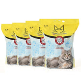 ABCPET Cristales para arena de gato sin grumos, control de olores para casa fresca.
