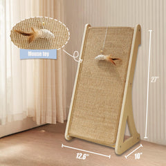 Aberatail tapete de sisal con base de madera, duradero.