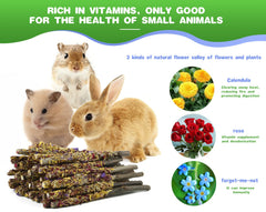 Abizoo Bunny Chew Toys: 18 palitos, empaque al vacío para frescura constante