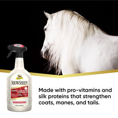 Absorbine ShowSheen desenredado-inmediato: mane y cola suaves sin nudos.