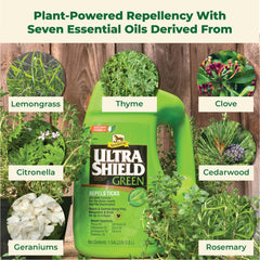 Absorbine Ultrashield Green con siete aceites botánicos ofrece aroma fresco.