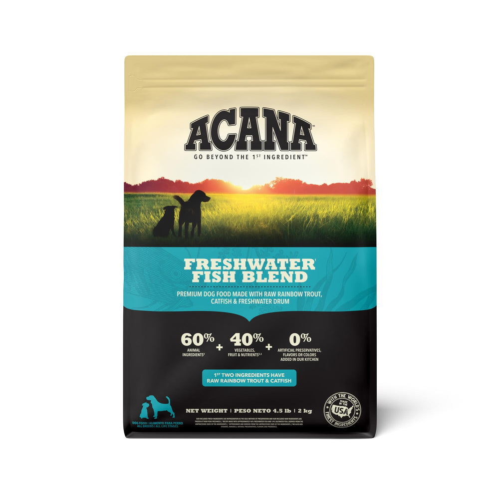 ACANA bolsa 4,5 lb sin granos con pescado de agua dulce para perros activos