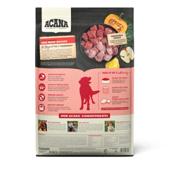 ACANA croquetas sabor a res: croquetas sabrosas que inspiran un apetito saludable.