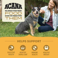 ACANA ingredientes naturales con vegetales y frutas para perros