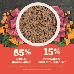 ACANA Premium Pâté con frutas y verduras visibles para una dieta equilibrada