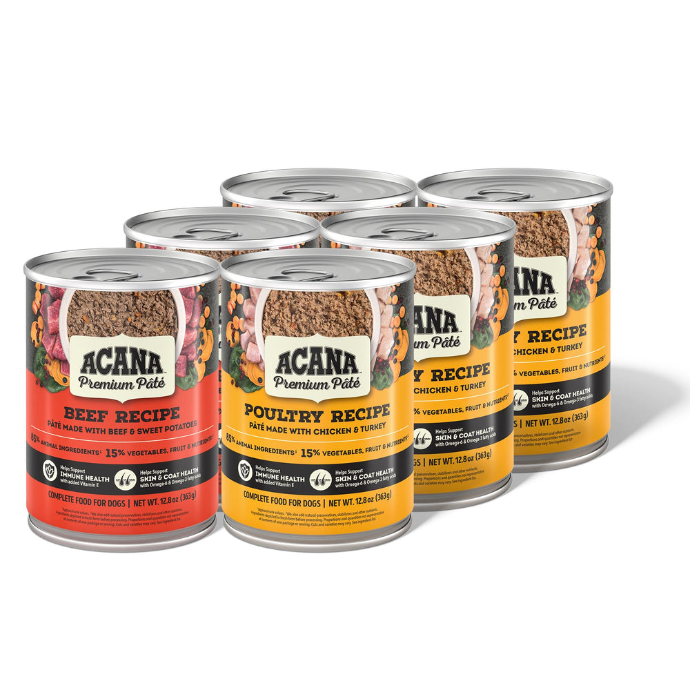 ACANA Premium Pâté de res en lata, comida completa para perros