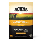 ACANA Receta Pollo Libre Jaula, bolsa de 13 libras, ideal para perros activos.