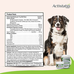 Actistatin masticables blandos para articulaciones del perro grande, sabor agradable.