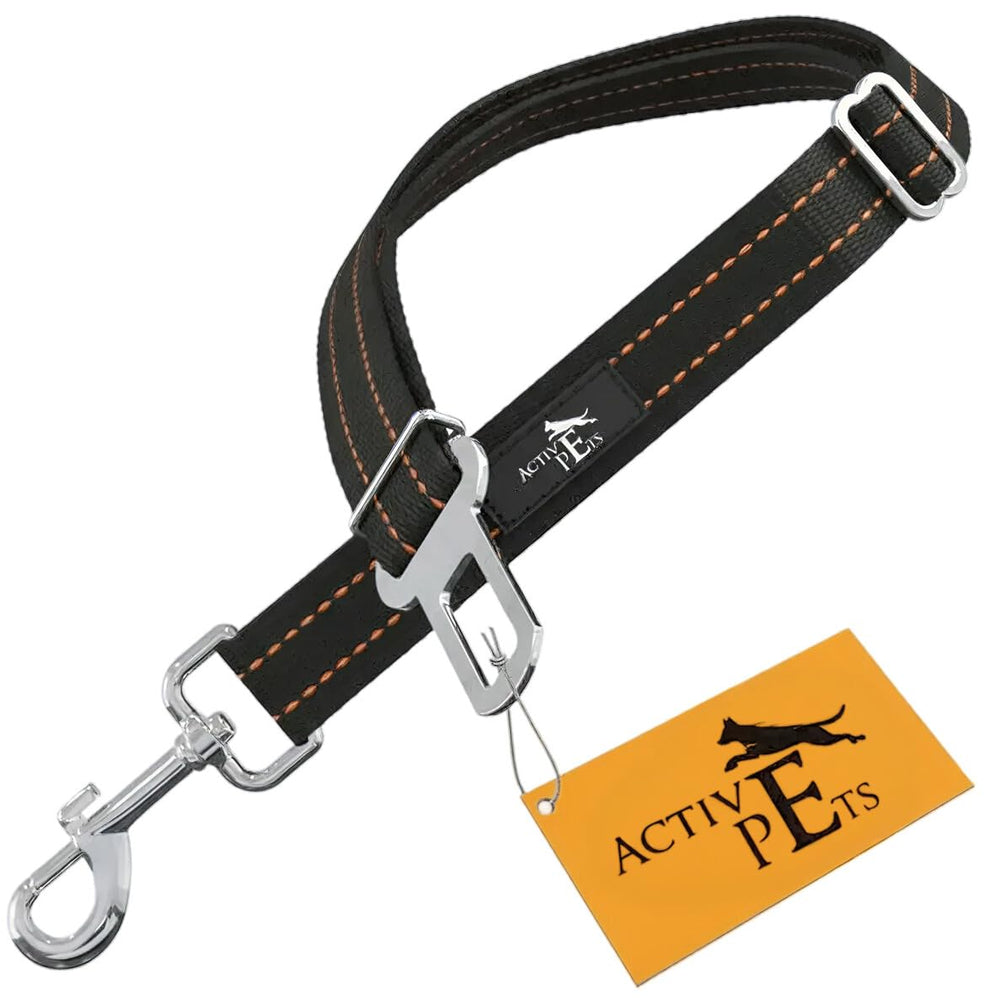 Active Pets, ceinture pour chien rotative à 360°, sécurité et confort en voiture.