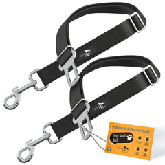 Active Pets cinturón de seguridad para perros dos-pack, ajuste 18-24 pulgadas para viajes seguros