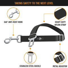 Active Pets correa de nylon resistente para coche, duradera y ligera