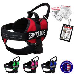 Activedogs arnés chaleco rojo delantero, alta visibilidad para servicio