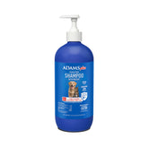 ADAMS Plus Champú frasco con acción rápida contra pulgas y garrapatas en mascotas.