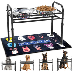 ADENGL soporte elevado para perros grandes con altura ajustable para comer cómodo.