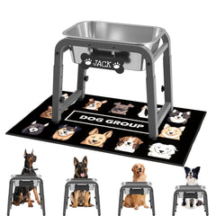 ADENGL tazón de agua elevado 11-17pulgadas para perros grandes, comodidad de beber.