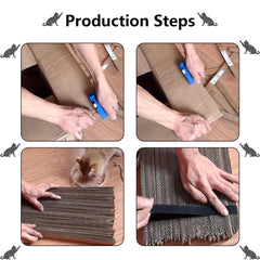 aderroo cortador-carton-proyectos-bricolaje-gatos, ideal para camas y rascadores.