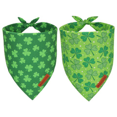 ADOGGYGO Bandana San Patricio Verde para perros, ideal para fiestas y paseos.