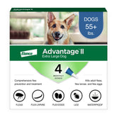 Advantage II XL para perros grandes: botella de aplicación fácil y rápida.