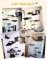 Aechonow hamaca-pared-gato-grande refugio cómodo para siestas elevadas