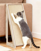 Aechonow rasca-gato de sisal con rampa para estiramiento y juego diario.