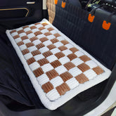 AEEISHOMEREFORM cama perro respaldo auto plaid: protege asiento y ofrece confort