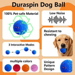 Bola de Affiuya para perros con vibración suave para diversión segura.