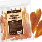 Tiras de pollo para perros de A Freschi srl en empaque 16oz, snack proteico para perros activos.