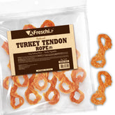 A Freschi tendones de pavo de EE. UU. para perros, snack proteico.