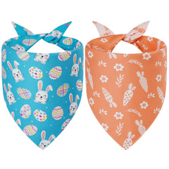 Bandana Agroon Pascua dos piezas, vista frontal colorida para mascota