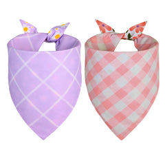 Bandana Agroon para perros con diseño cuadros clasico, perfecto para estilo casual.
