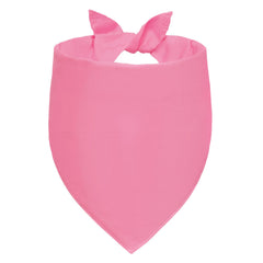 Bandana Agroon rosa grande vista frontal, suave y lavable para uso diario