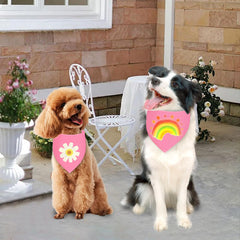 Bandana Agroon rosa grande tela 100% algodón, cómoda para paseos