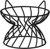 AHX soporte metalico para plato de gato elevando la comida con estilo y seguridad