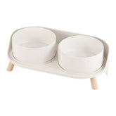 AHX tazón cerámico alto doble para perro facilita comer y beber sin inclinarse.