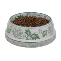 Aimusego tazón con diseño chinoiserie verde-blanco para mesa decorativa.