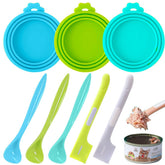 Ainvhh tapas latas alimento mascotas perro gato: sellado hermético para conservar la comida fresca.