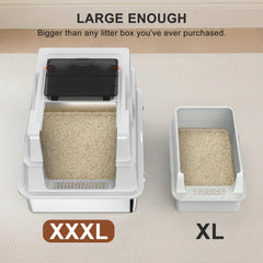 AIPERRO caja-litter XXXL ofrece espacio amplio para varios gatos