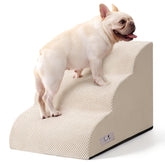 Airpanda escaleras para perros pequeños junto al sofá con 3 pasos para subir